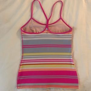 Lululemon striped Power Y Tanktop